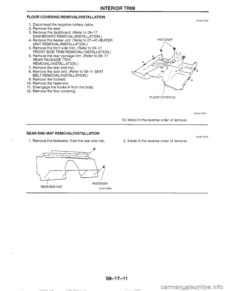 MAZDA MX-5 1999  Workshop Manual 