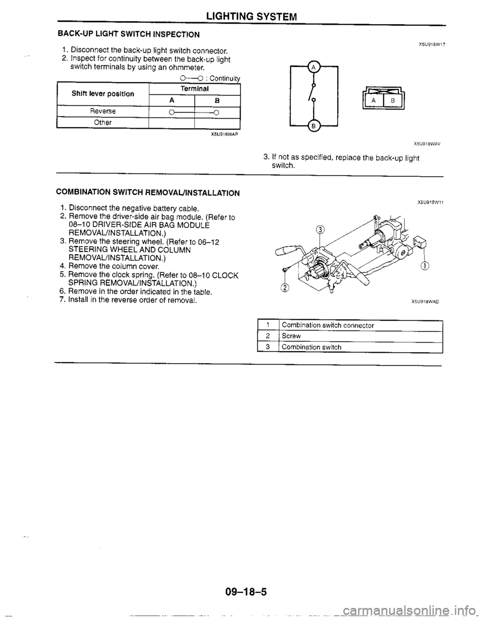 MAZDA MX-5 1999  Workshop Manual 