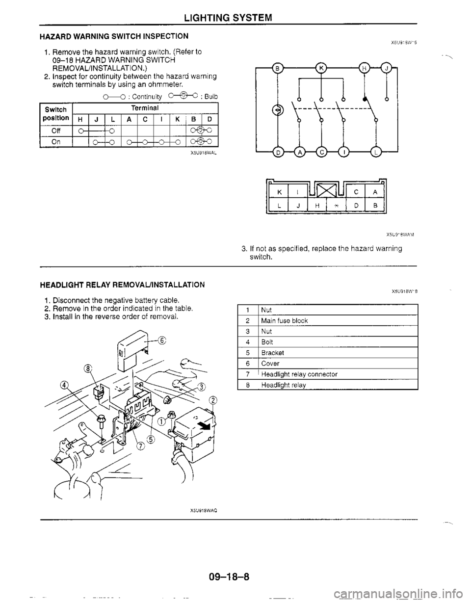 MAZDA MX-5 1999  Workshop Manual 