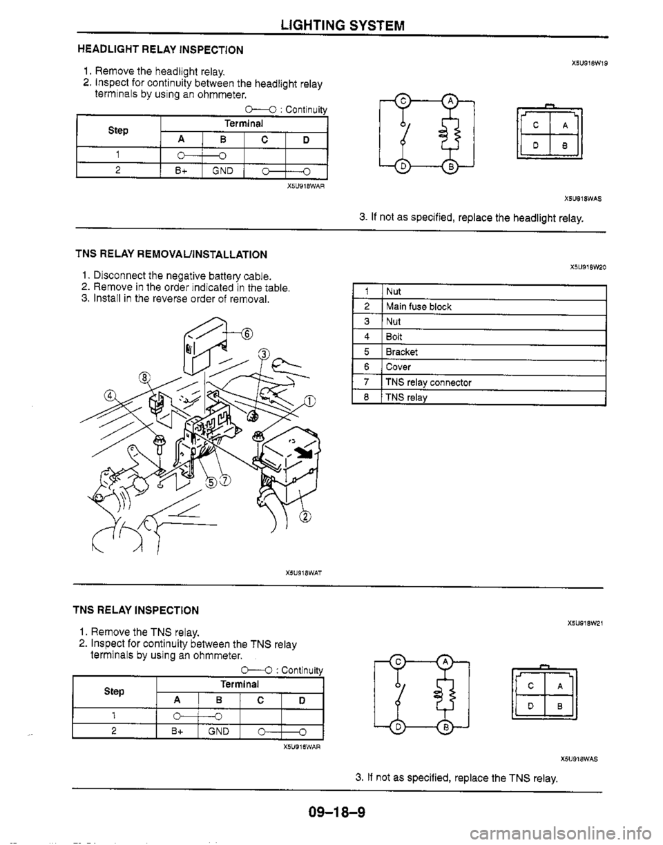 MAZDA MX-5 1999  Workshop Manual 