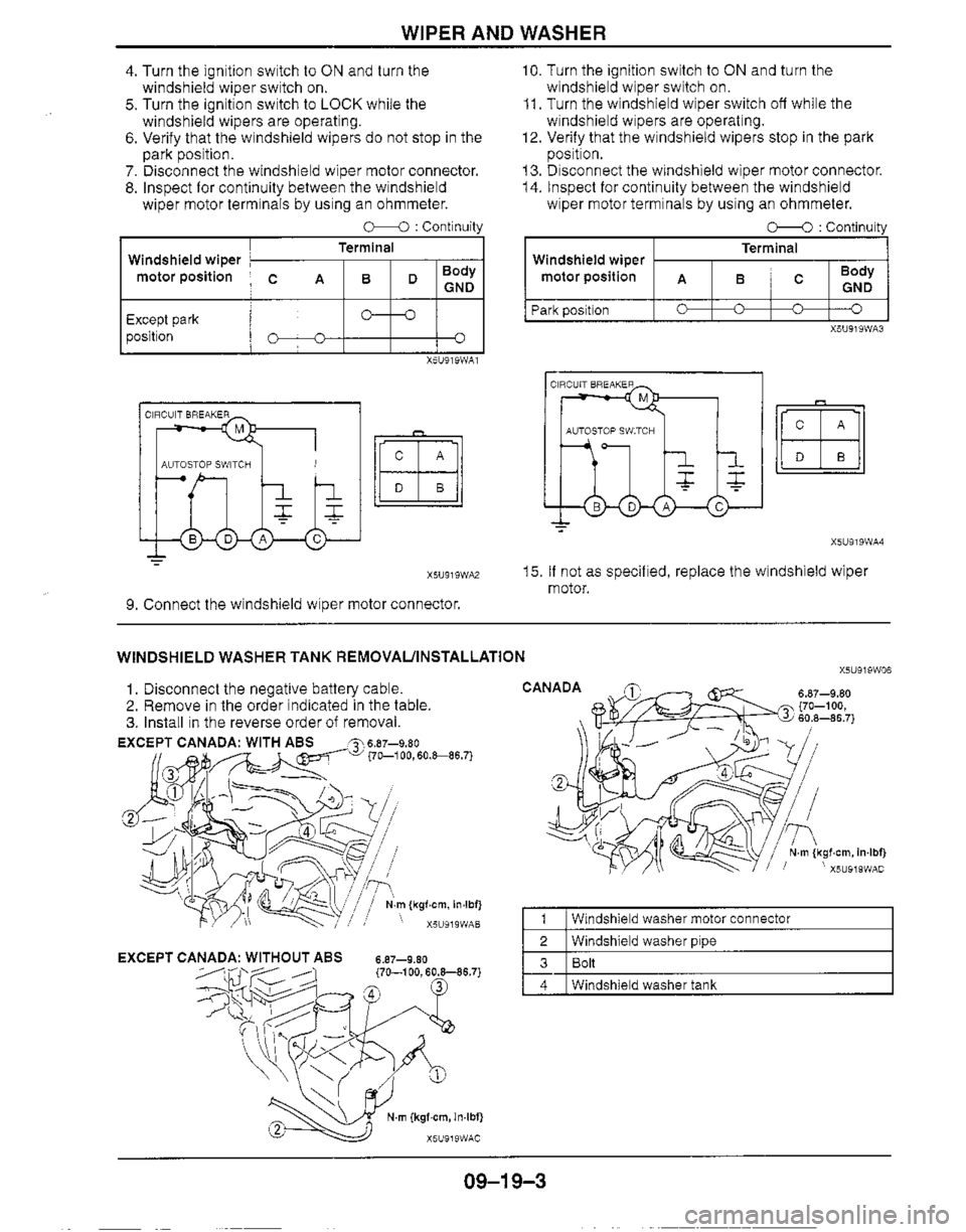 MAZDA MX-5 1999  Workshop Manual 