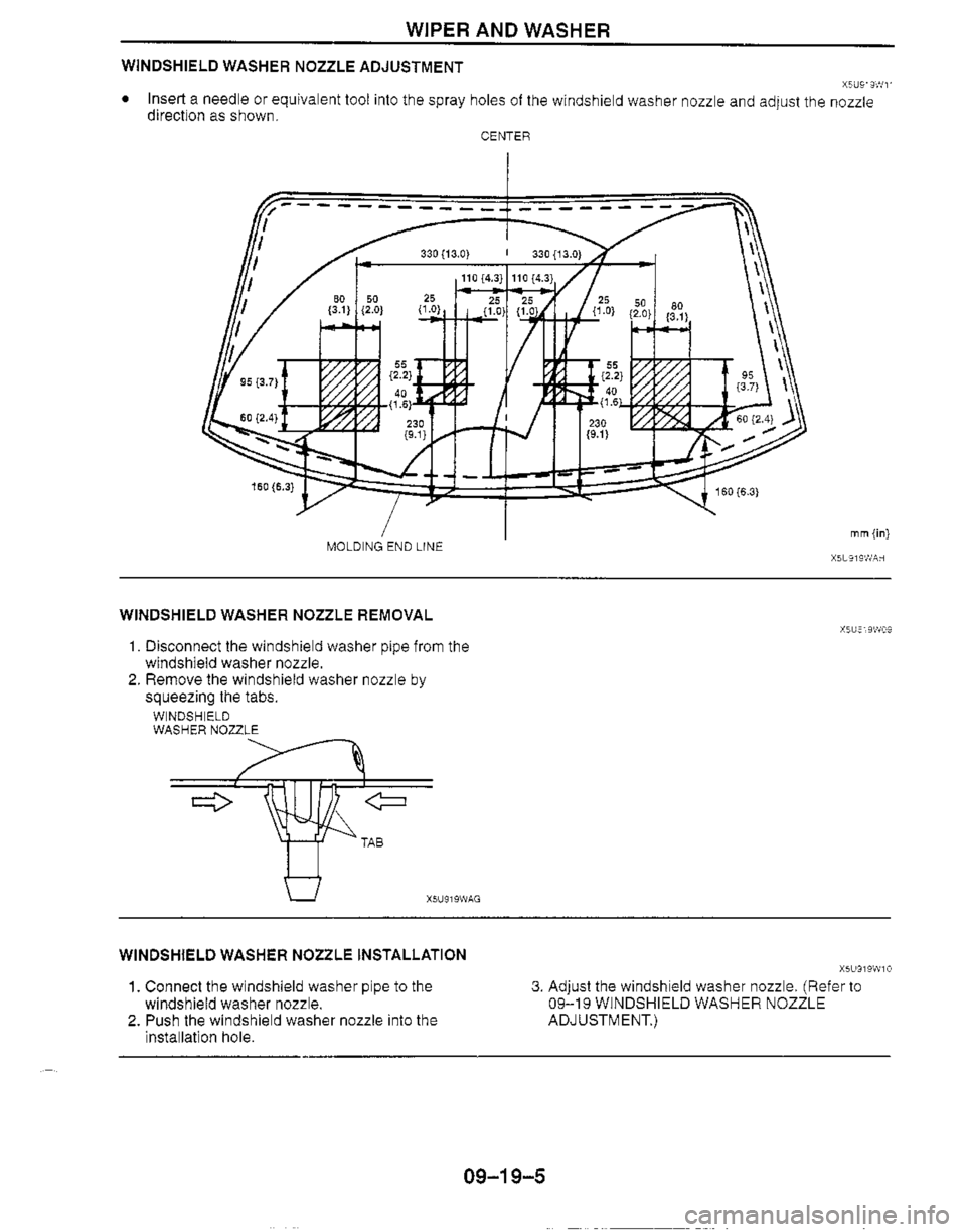 MAZDA MX-5 1999  Workshop Manual 