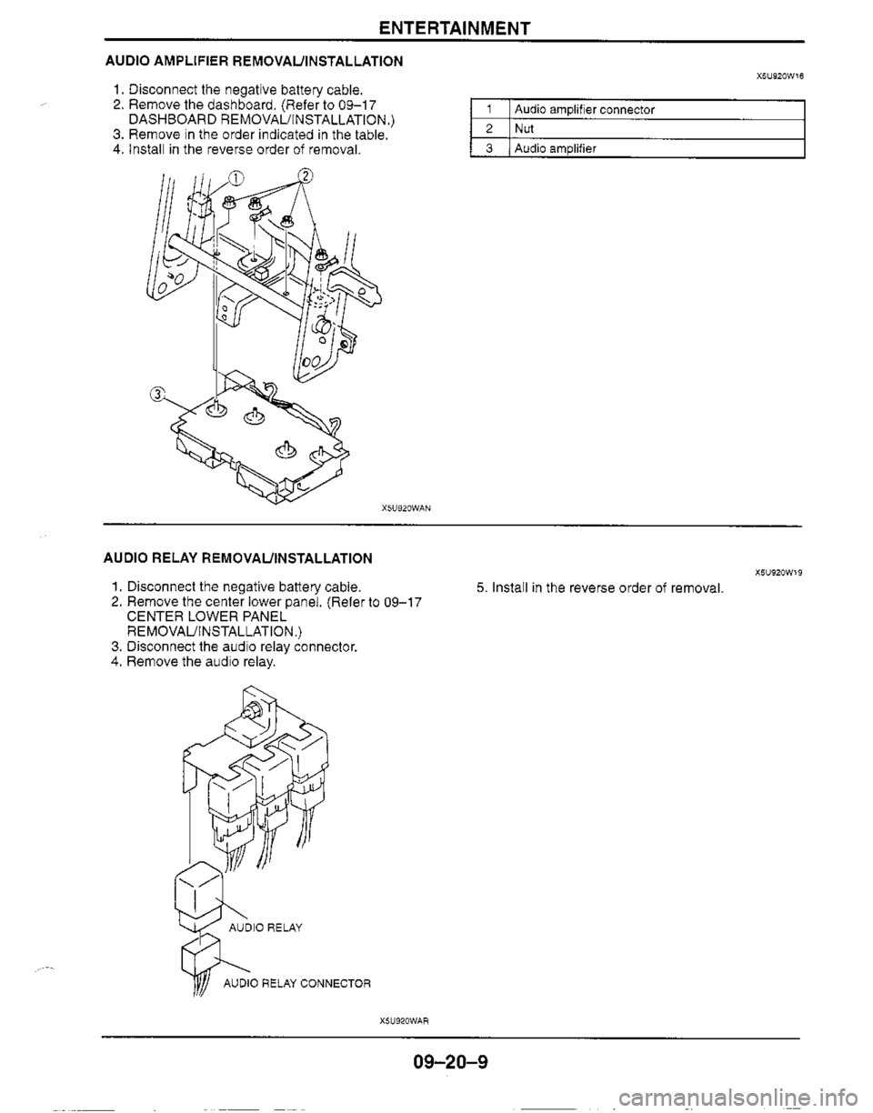 MAZDA MX-5 1999  Workshop Manual 