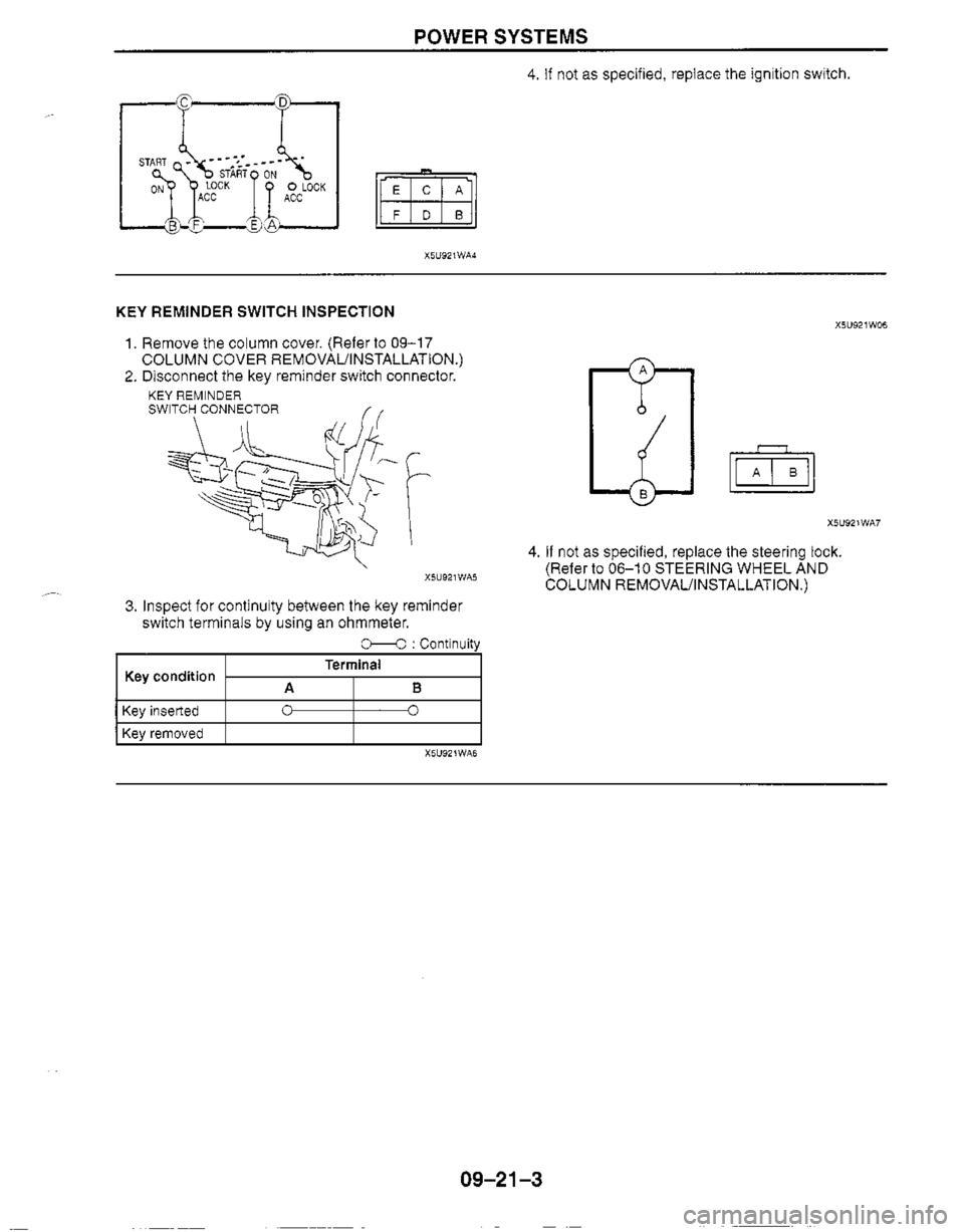 MAZDA MX-5 1999  Workshop Manual 