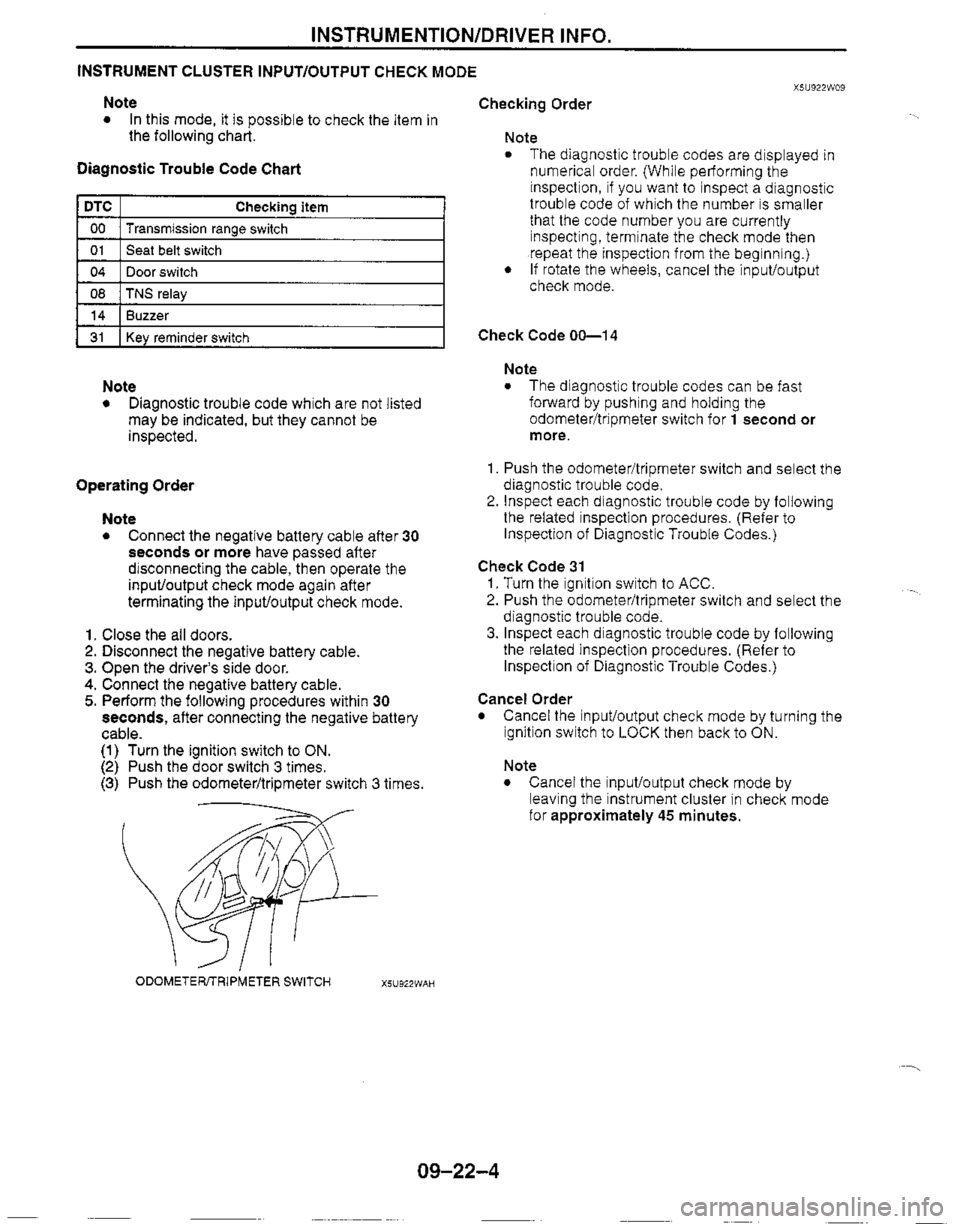 MAZDA MX-5 1999  Workshop Manual 