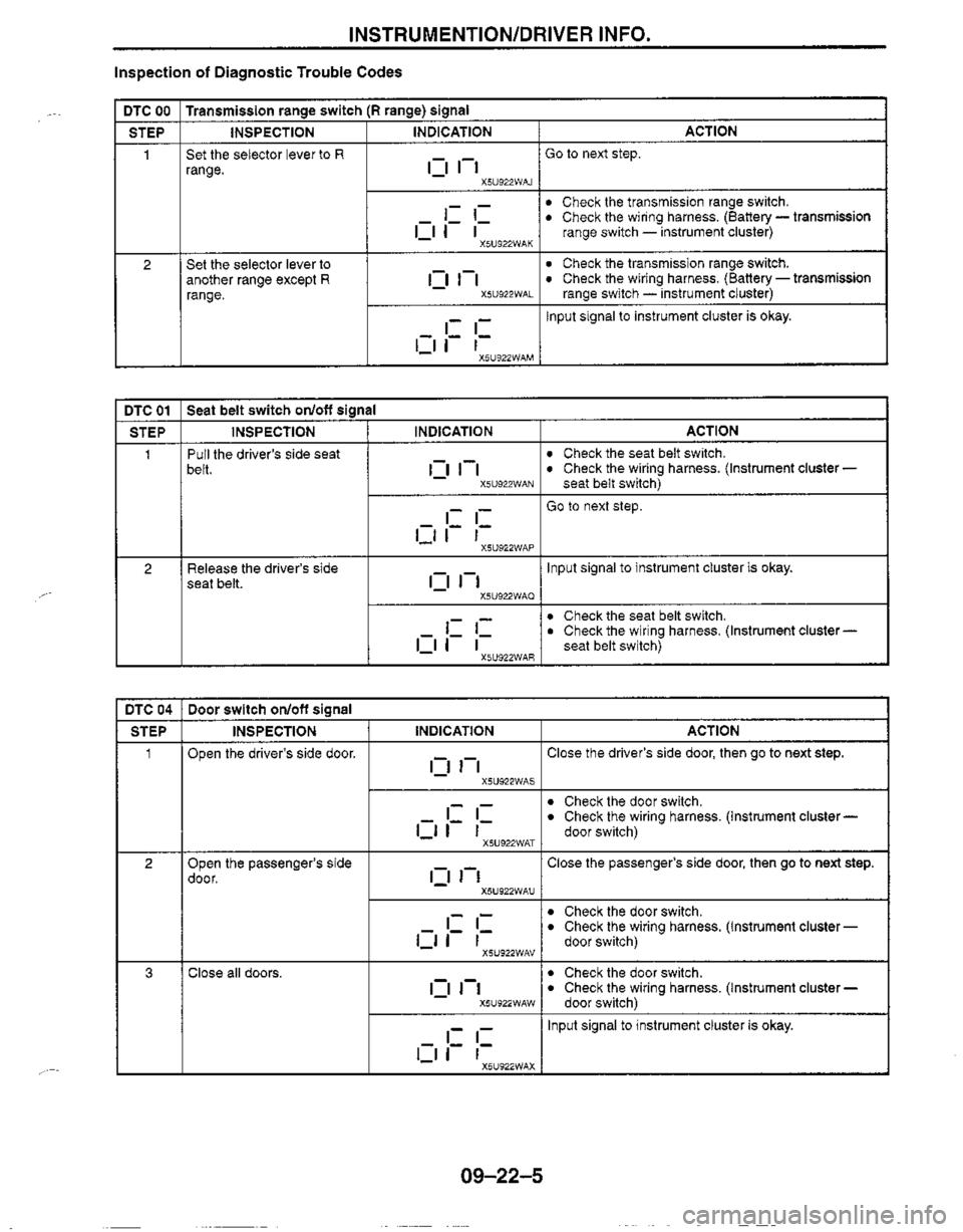 MAZDA MX-5 1999  Workshop Manual 