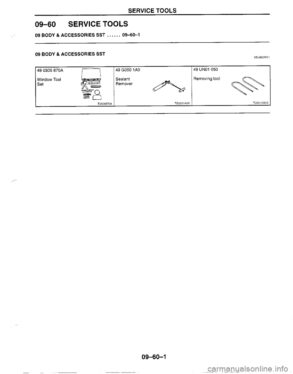 MAZDA MX-5 1999  Workshop Manual 