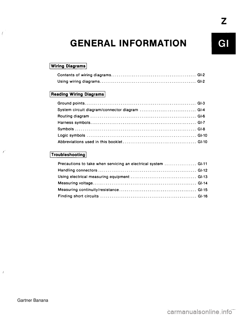 MAZDA MX-5 1994  Workshop Manual  Gartner Banana  