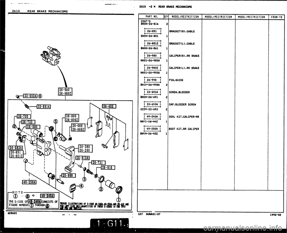 MAZDA MX-5 1990  Workshop Manual 