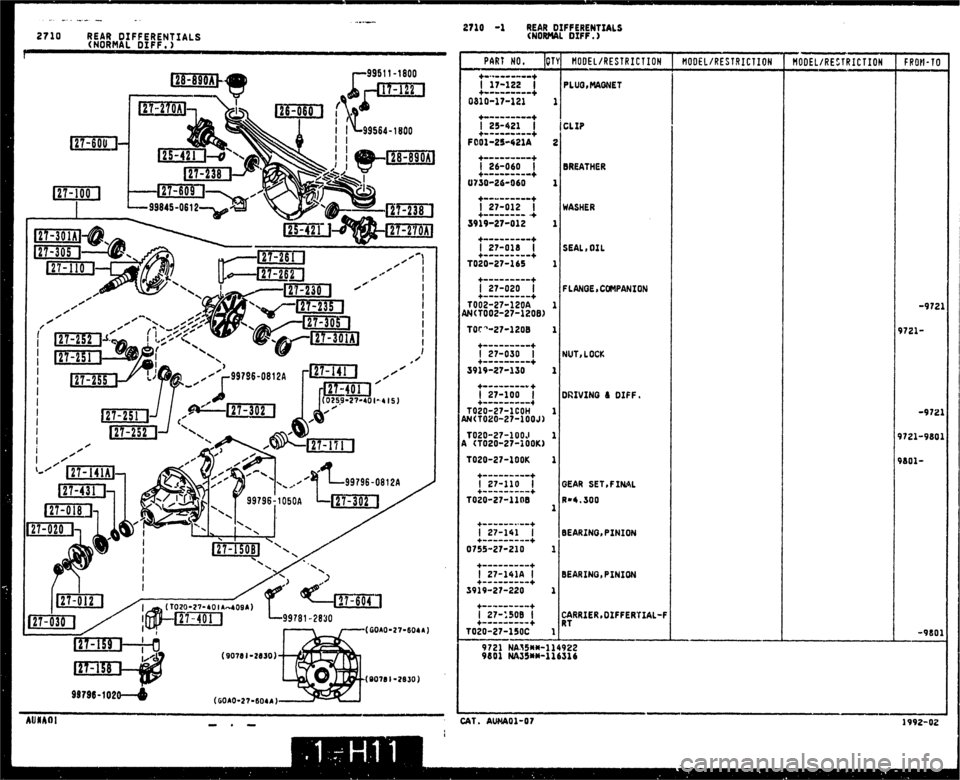 MAZDA MX-5 1990  Workshop Manual 