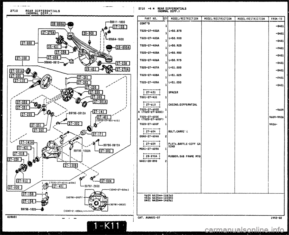 MAZDA MX-5 1990  Workshop Manual 