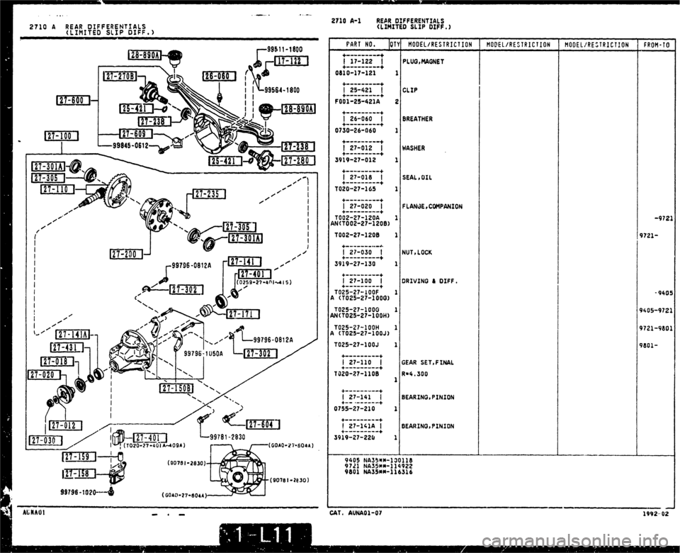 MAZDA MX-5 1990  Workshop Manual 