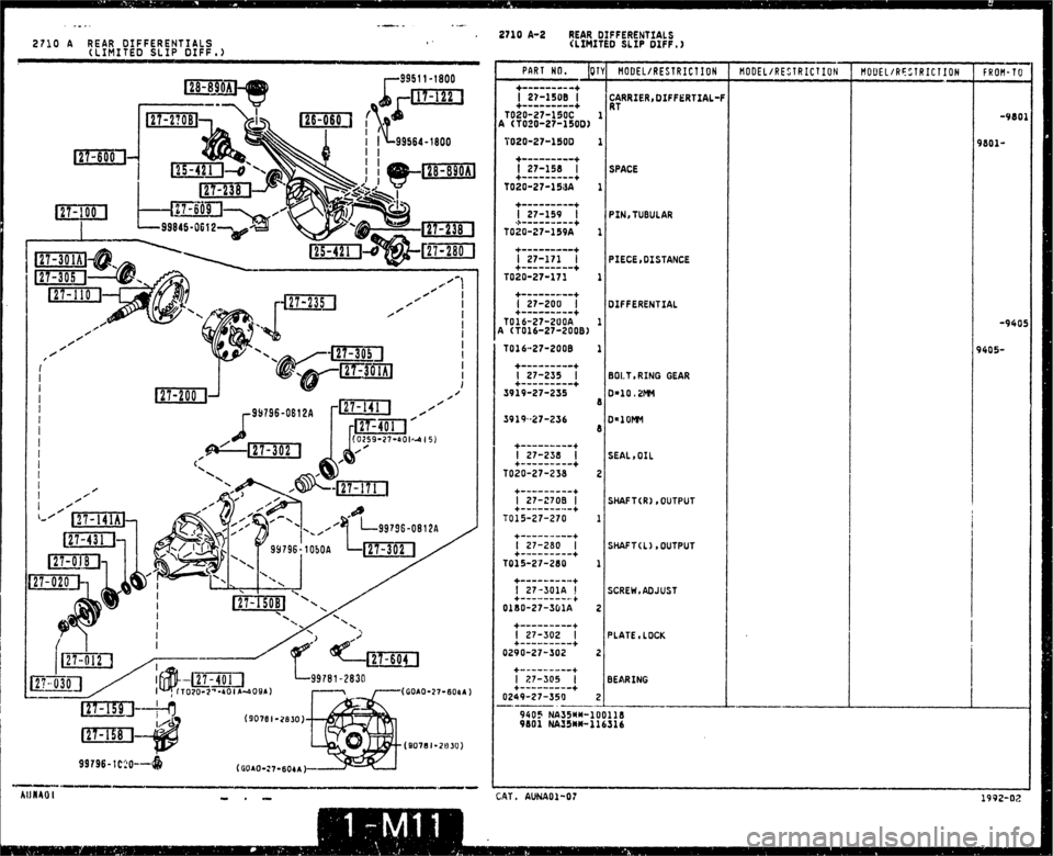 MAZDA MX-5 1990  Workshop Manual 