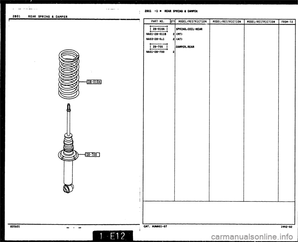 MAZDA MX-5 1990  Workshop Manual 