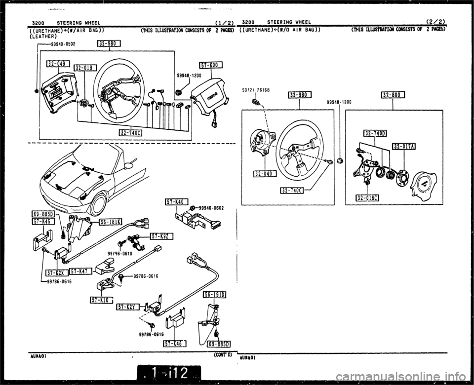 MAZDA MX-5 1990  Workshop Manual 
