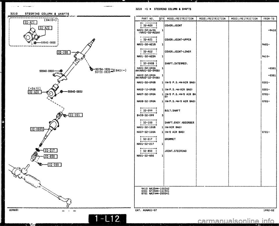 MAZDA MX-5 1990  Workshop Manual 