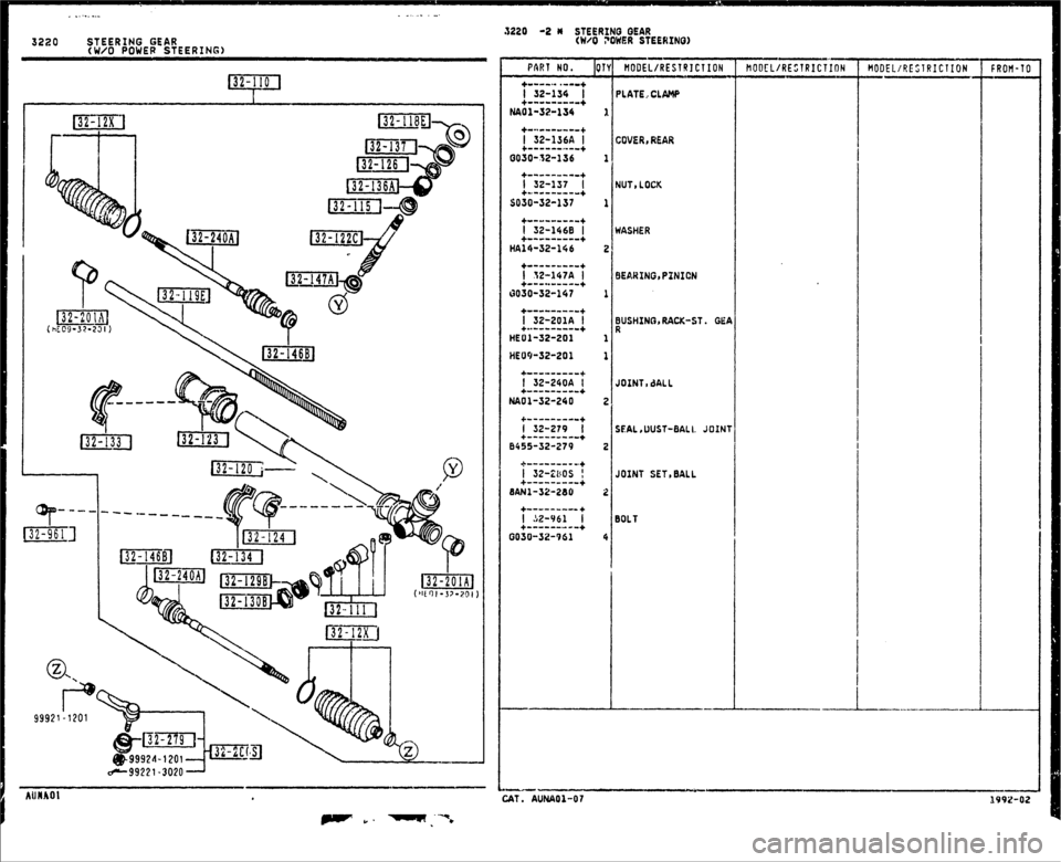 MAZDA MX-5 1990  Workshop Manual 