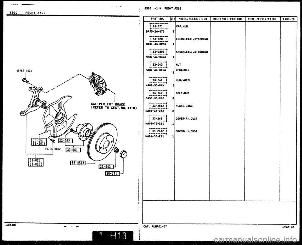 MAZDA MX-5 1990  Workshop Manual 