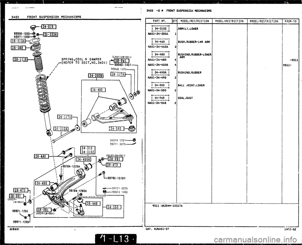 MAZDA MX-5 1990  Workshop Manual 