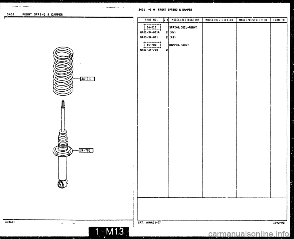 MAZDA MX-5 1990  Workshop Manual 