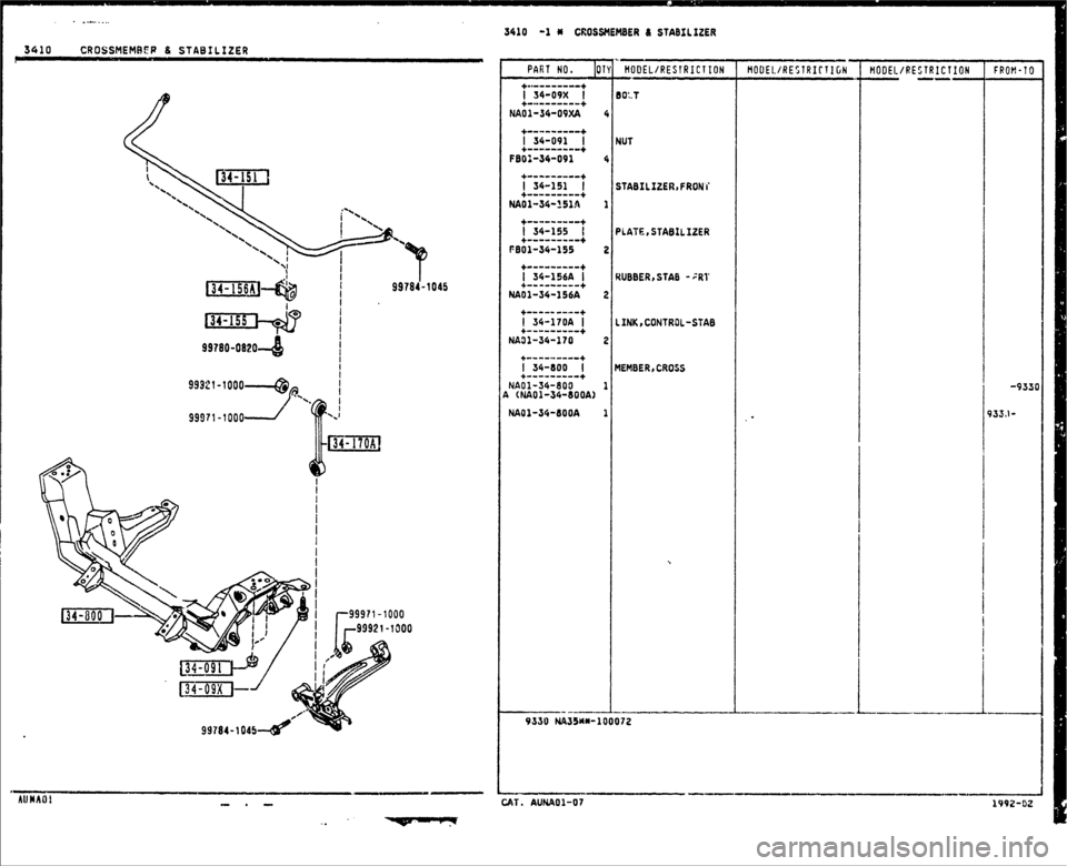 MAZDA MX-5 1990  Workshop Manual 