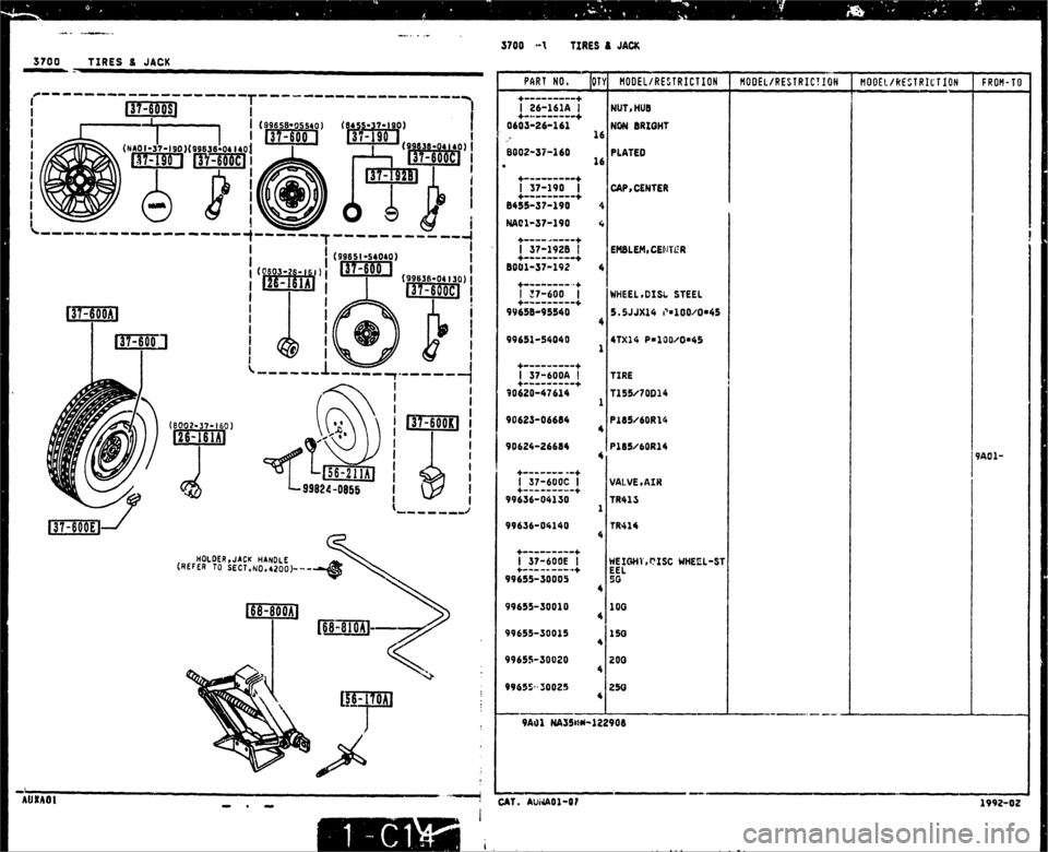 MAZDA MX-5 1990  Workshop Manual 