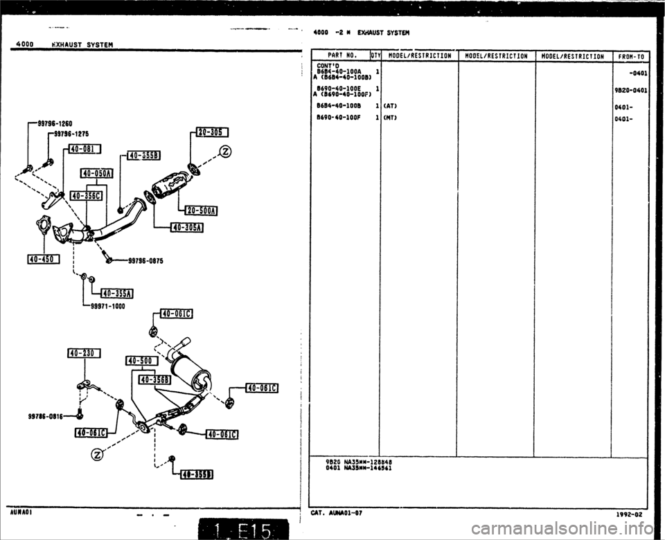MAZDA MX-5 1990  Workshop Manual 