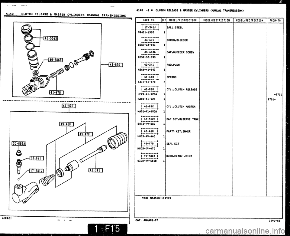MAZDA MX-5 1990  Workshop Manual 