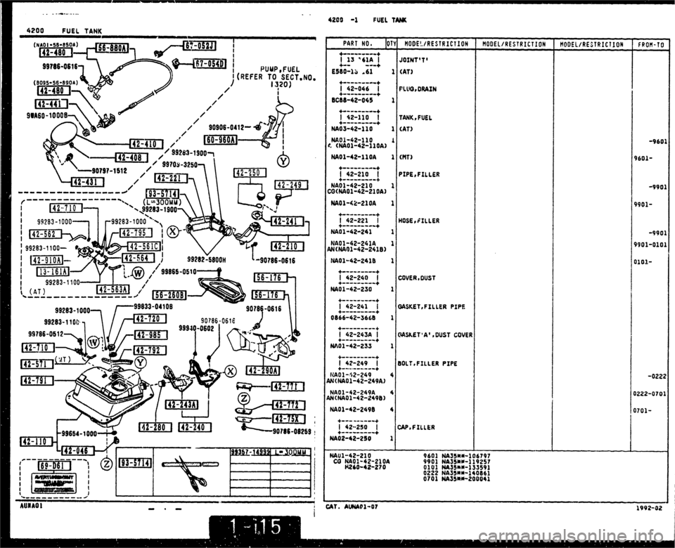 MAZDA MX-5 1990  Workshop Manual 
