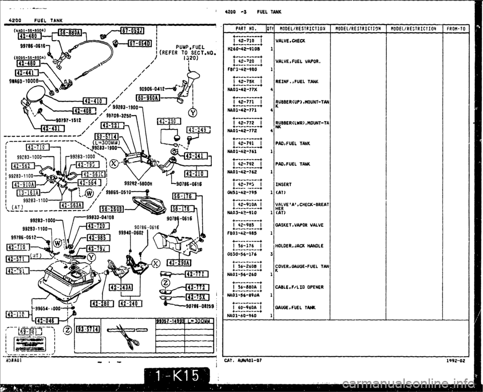MAZDA MX-5 1990  Workshop Manual 