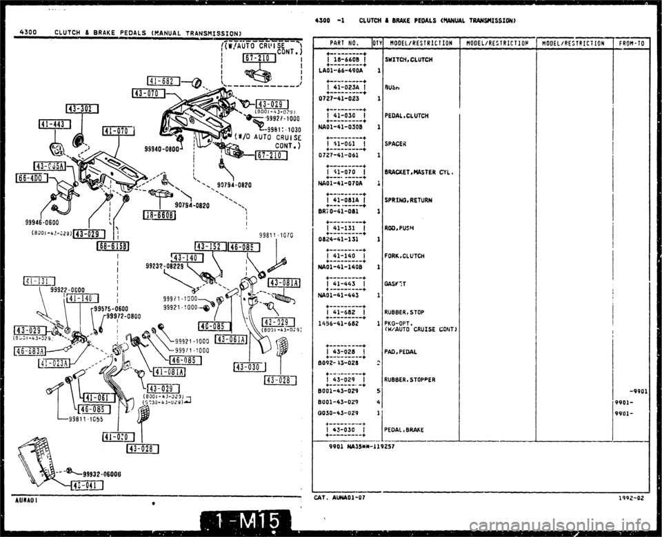 MAZDA MX-5 1990  Workshop Manual 