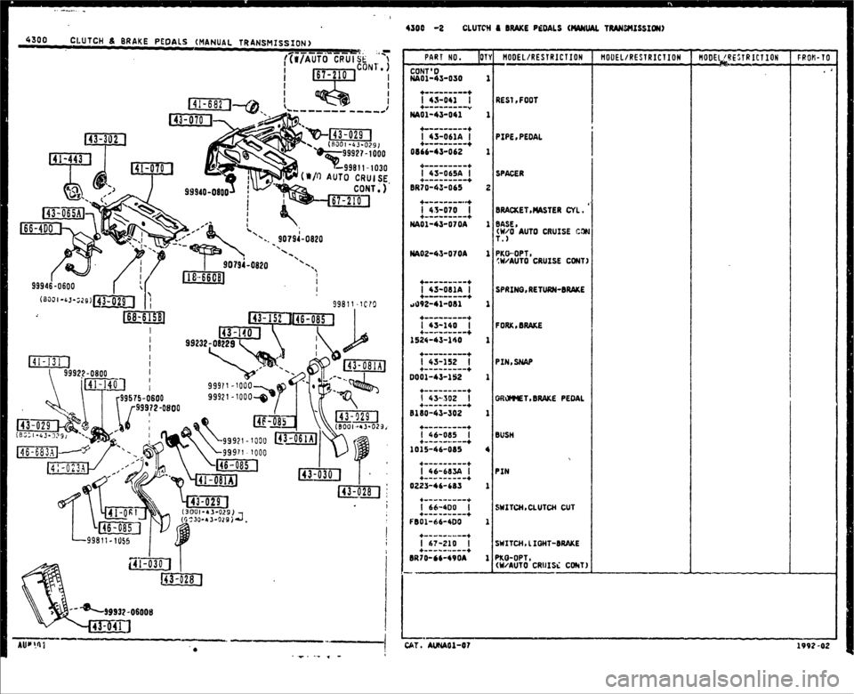 MAZDA MX-5 1990  Workshop Manual 