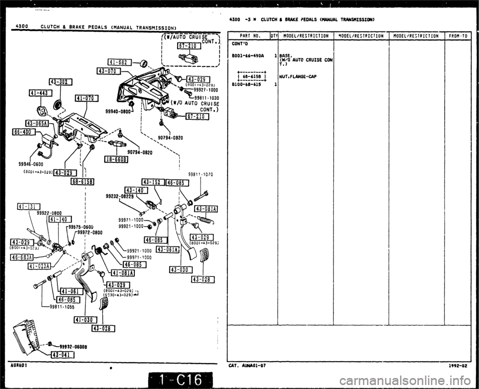 MAZDA MX-5 1990  Workshop Manual 
