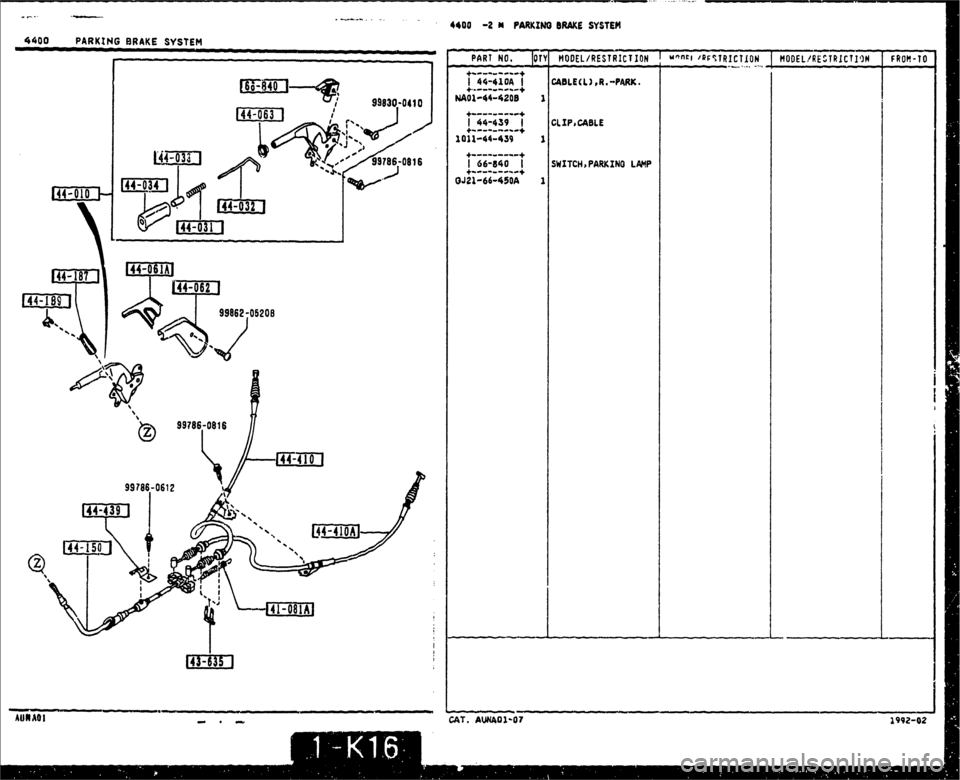 MAZDA MX-5 1990  Workshop Manual 