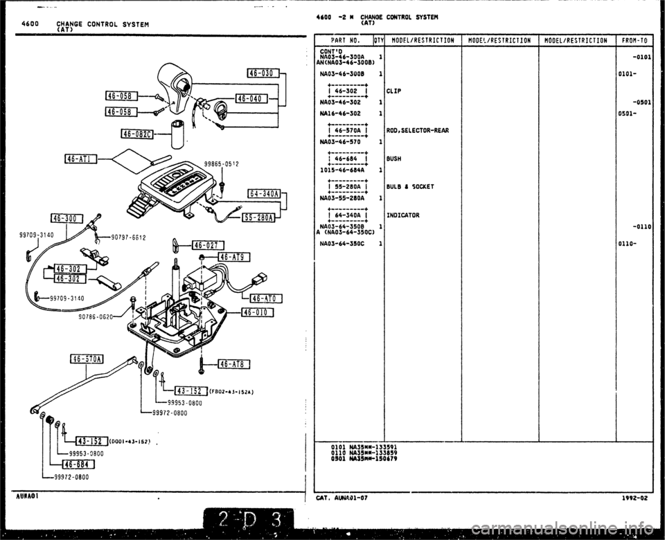 MAZDA MX-5 1990  Workshop Manual 