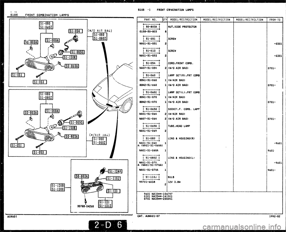 MAZDA MX-5 1990  Workshop Manual 