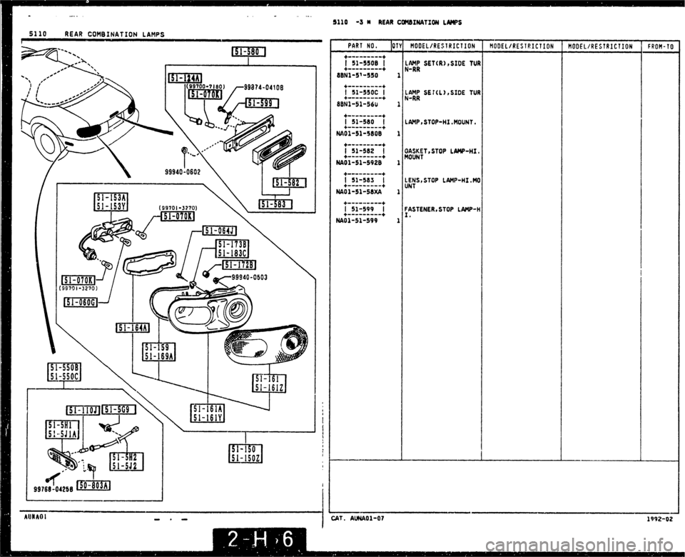 MAZDA MX-5 1990  Workshop Manual 