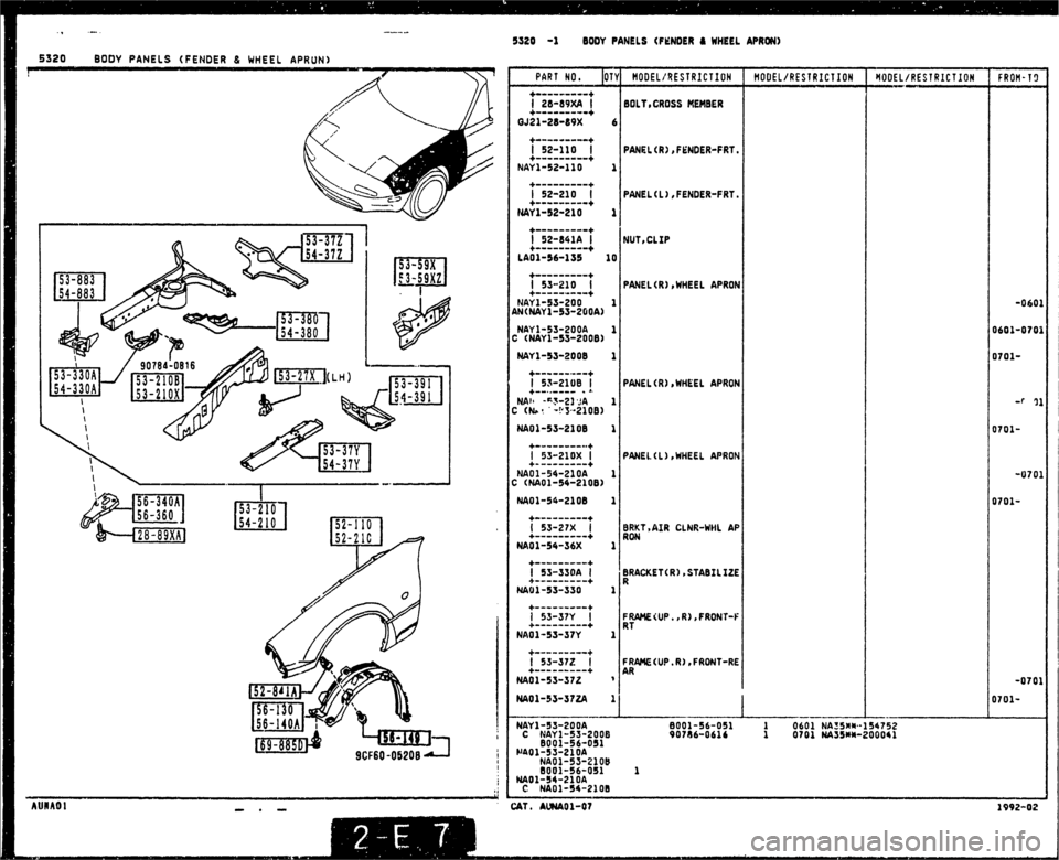 MAZDA MX-5 1990  Workshop Manual 