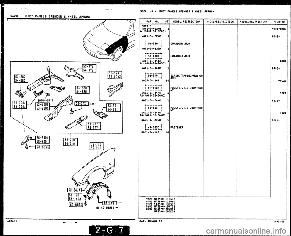 MAZDA MX-5 1990  Workshop Manual 