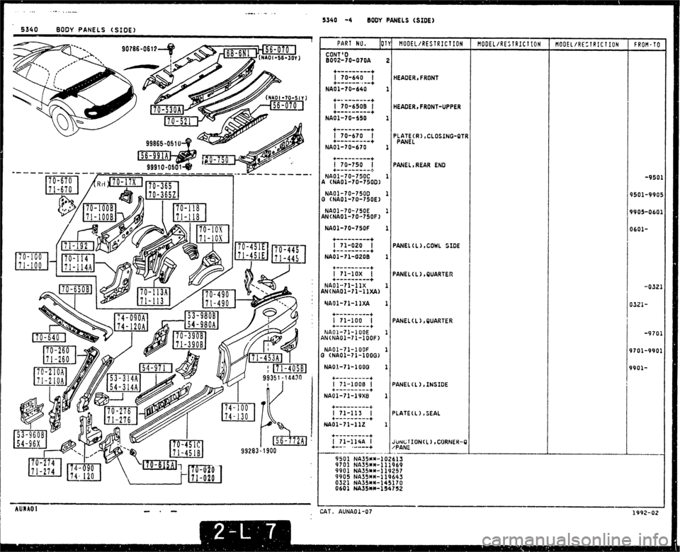 MAZDA MX-5 1990  Workshop Manual 