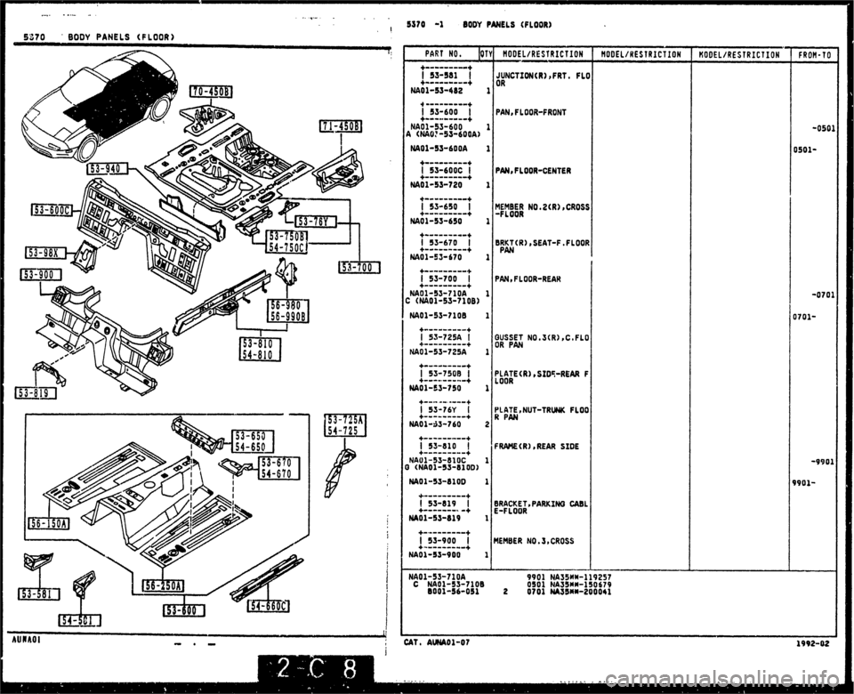 MAZDA MX-5 1990  Workshop Manual 