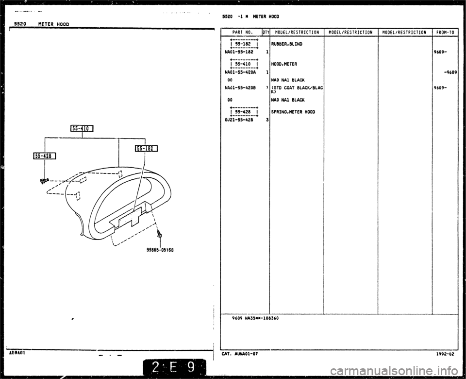 MAZDA MX-5 1990  Workshop Manual 
