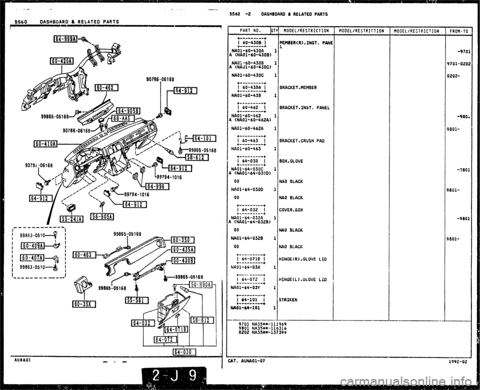 MAZDA MX-5 1990  Workshop Manual 