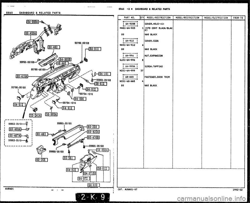 MAZDA MX-5 1990  Workshop Manual 