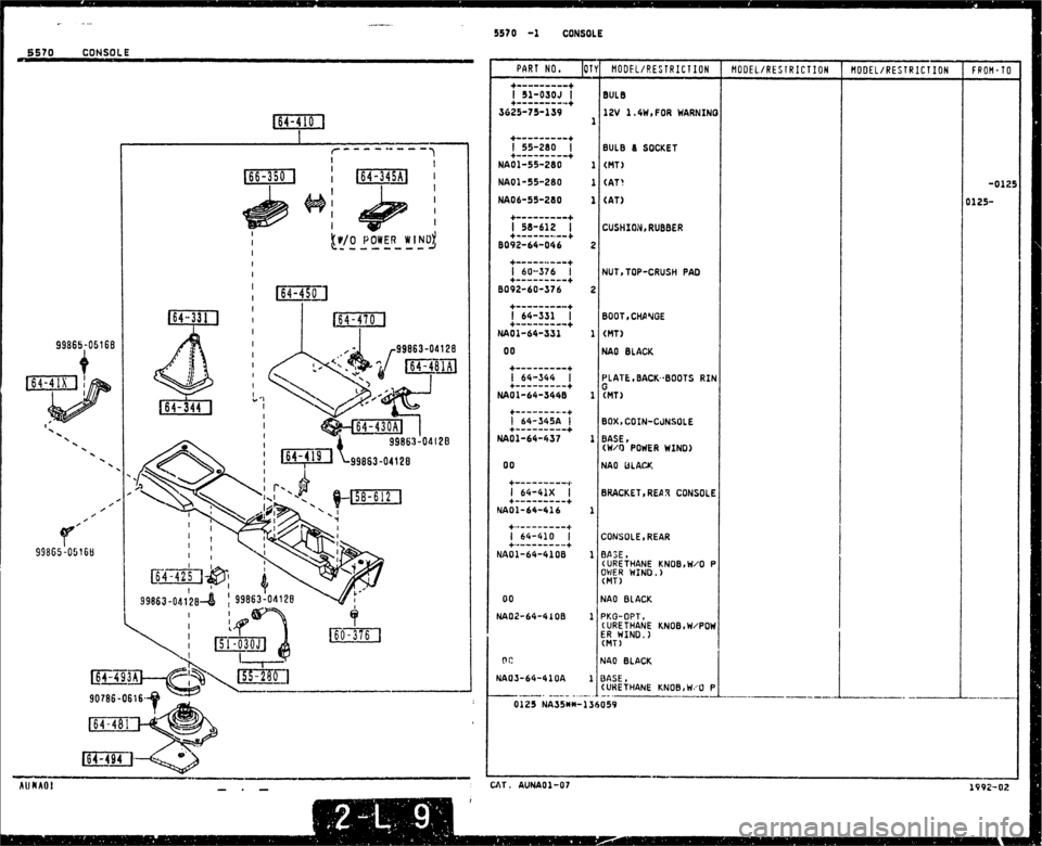 MAZDA MX-5 1990  Workshop Manual 