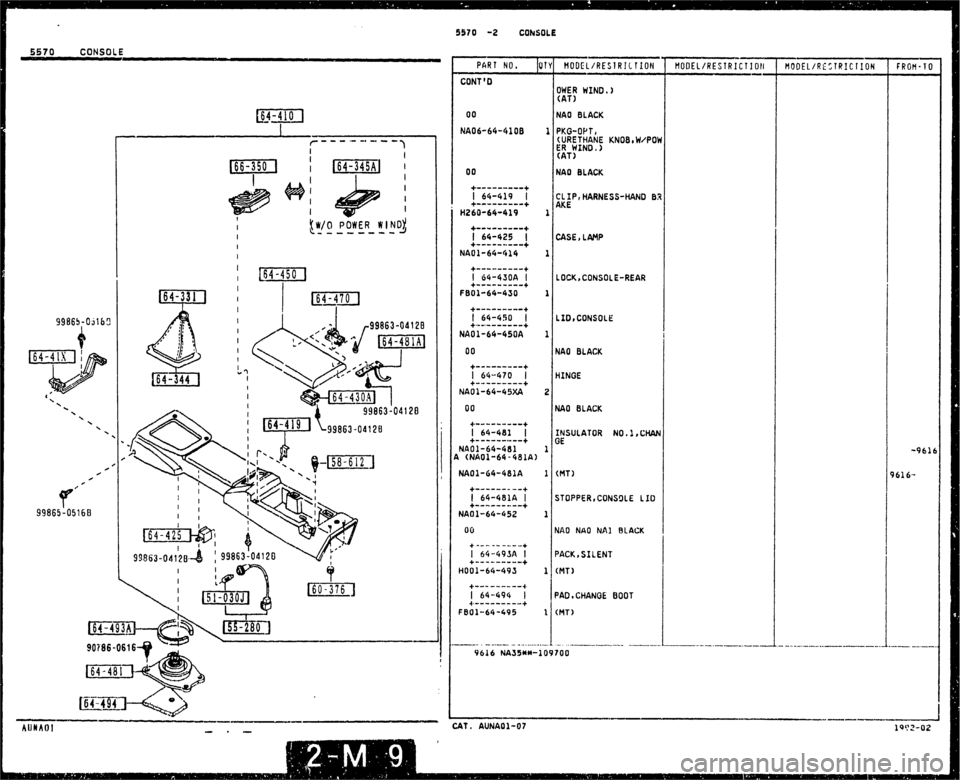 MAZDA MX-5 1990  Workshop Manual 