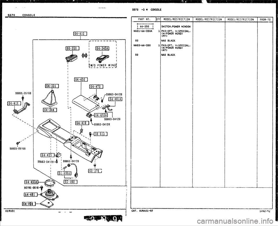 MAZDA MX-5 1990  Workshop Manual 