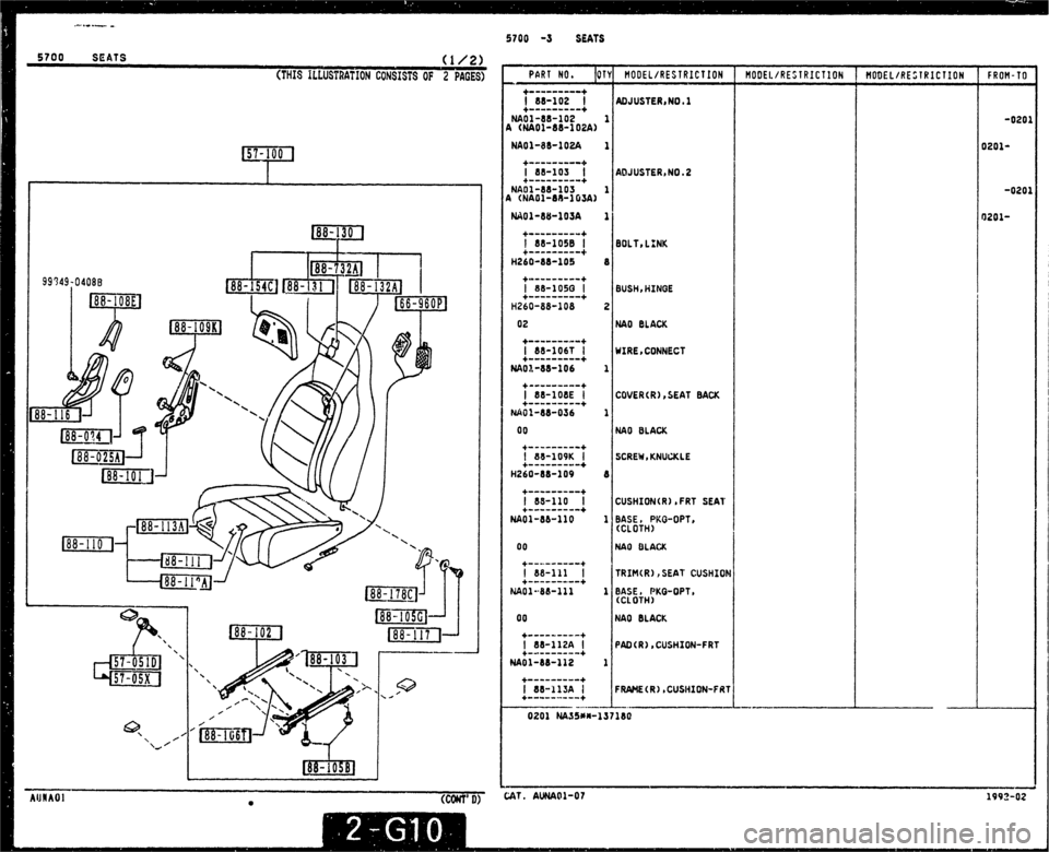 MAZDA MX-5 1990  Workshop Manual 