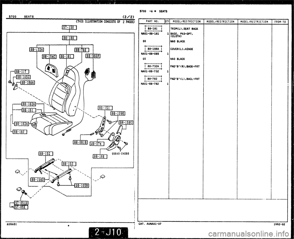 MAZDA MX-5 1990  Workshop Manual 