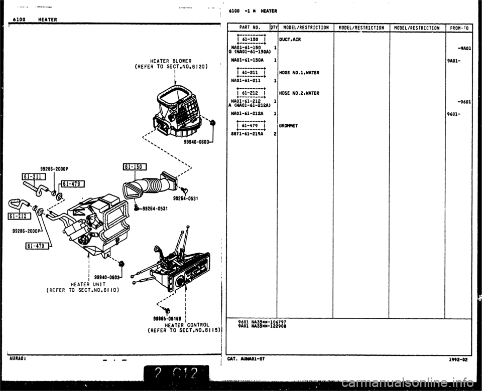 MAZDA MX-5 1990  Workshop Manual 